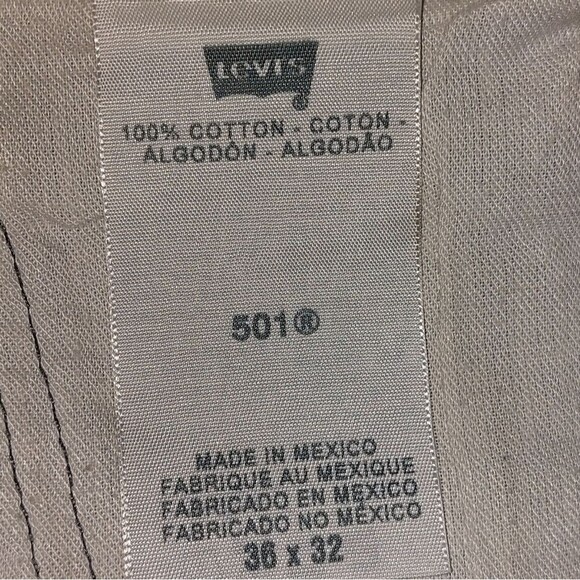 EUC RARE Levi's Men's 2011 Rare Dark Wash 501XX Original Fit Jeans Size 36X31 - Picture 9 of 12